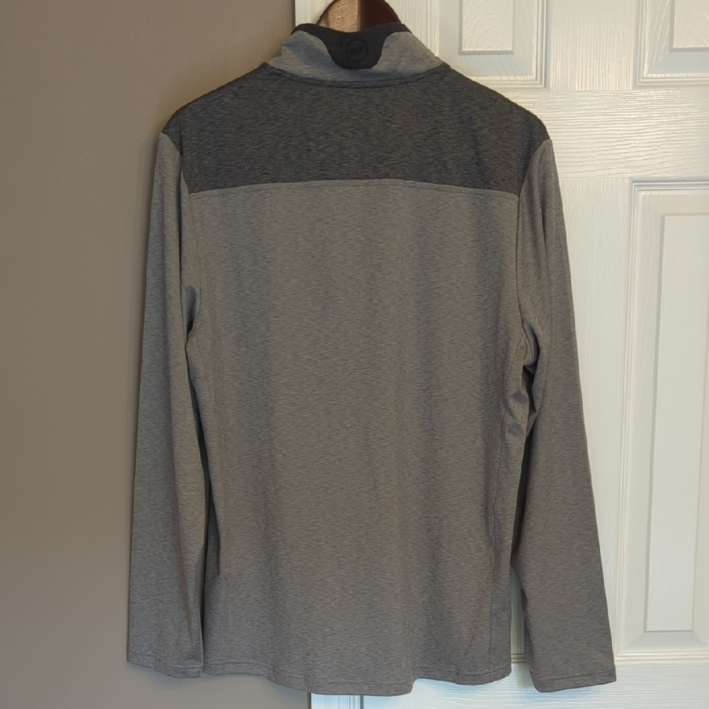 Vineyard Vines Men's Gray Heather Quarter-Zip Pullover OTG Shep Shirt - Picture 5 of 8